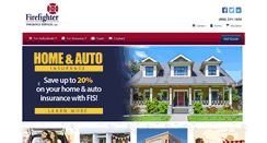 Desktop Screenshot of firefighterinsuranceservices.com